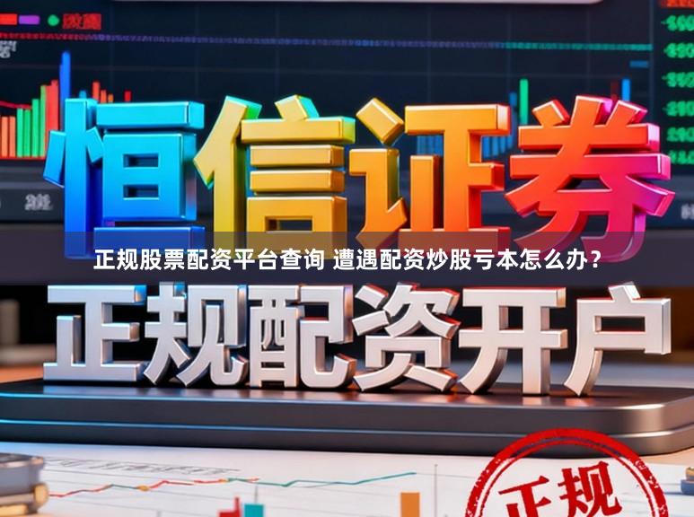 正规股票配资平台查询 遭遇配资炒股亏本怎么办？